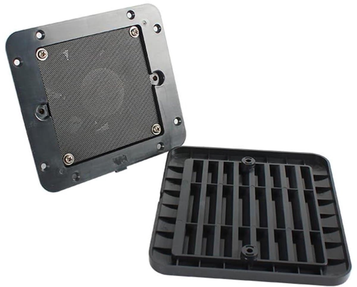 Ventilator - Afzuiger - Luchtcirculatie - Stof en insectenwerend - 23 cm - Zwart — afbeelding 1