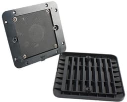 Ventilator - Afzuiger - Luchtcirculatie - Stof en insectenwerend - 23 cm - Zwart — thumbnail 1