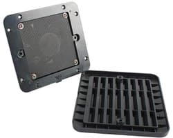 Ventilator - Afzuiger - Luchtcirculatie - Stof en insectenwerend - 23 cm - Zwart
