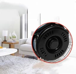 Staande Ventilator - Vloerventilator Krachtig - Ruimte Koelen - Drie Snelheden - 56 cm - Zwart — thumbnail 2