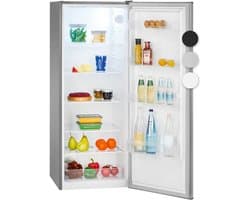 Bomann VS 7363 – Kastmodel Koelkast zonder vriesvak – 143 cm hoog - 242 Liter – Energieklasse D – Stil (39dB) - Inox look