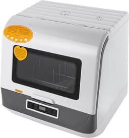 Compacte Vaatwasser - Tafelmodel Apparaat - Kleine Keuken - Snelle Wasprogramma's - 45 x 40 x 45 cm - Wit — thumbnail 1