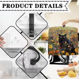 Mixerhoes Keuken - Apparaat Beschermhoes - Keuken Organisatie - Met Opbergvakken - 37 x 27.5 x 38 cm - Bloemenprint — thumbnail 2