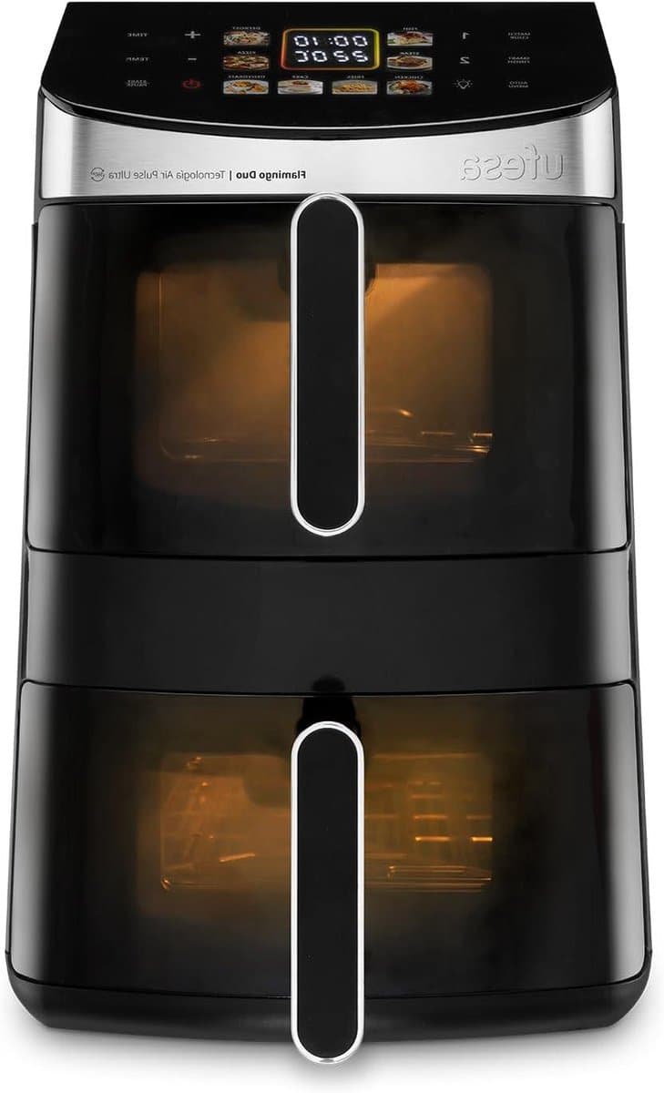 Heteluchtfriteuse - Dubbele Lade - Snelle Maaltijden - DualZone Heat - 115L Capaciteit - Zwart — afbeelding 1
