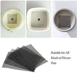5 stuks bloempotgatgaasmatten, zwart, plastic, bonsaibodemafvoergaas, hekwerk, vierkant, 30x10cm/30x20cm (30 * 20cm) — thumbnail 5