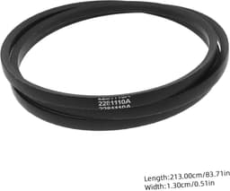 Grasmaaier Riem - Dek Trimmer Riem - Gazon Onderhoud - Duurzaam Rubber - 213 cm - Zwart — thumbnail 5