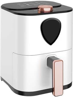 Kleine Airfryer - Heteluchtfriteuse - Snelle maaltijden - Energiebesparend en stil - 22 cm hoog - Wit — thumbnail 1