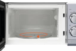 Onderbouw Magnetron - Compacte Oven - Snel Eten Opwarmen - Ruimtebesparend Ontwerp - 17 Liter - Zilver — thumbnail 5