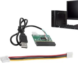 USB Diskettestation - Externe Drive - Gegevens Overzetten - Plug and Play - 20cm Kabel - Zwart — thumbnail 1
