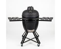HEAT Premium Kamado Barbecue Fyregg 18 Inch - Keramische BBQ - Zwart - Houtskoolbarbecue