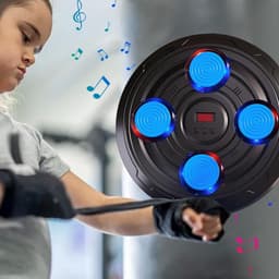 Music Boxing Machine, Intelligent Punching Pad, Wall Mounted Boxing Trainer, Interactive Boxing Training Equipment, Rhythm Boxing Machine, Smart Punching Bag Trainer, Home Boxing Training Pad, — thumbnail 2