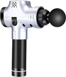 Massagepistool - Spierontspanningstool - Spierherstel Bevorderen - Stille Borstelmotor - 18.8x24.2x6.2CM - Zilver — thumbnail 1