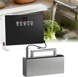 Draagbare Vaatwasser - Mini Afwasmachine - Keuken Reinigen - Sonische Reinigingstechnologie - 24.3 cm - Zilver — thumbnail 1