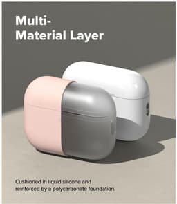 Ringke Silicone Hoesje Geschikt voor Apple AirPods Pro 3 - Siliconen Cover - Karabijnhaak - Case Roze — thumbnail 5