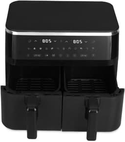 Dubbele Heteluchtfriteuse - Airfryer Keuken - Gezond Koken - Digitale Dubbele Mand - 2x 4.5 Liter - Zwart — thumbnail 1