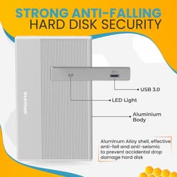 Draagbare Externe Harde Schijf 1TB USB 3.0 voor Opslaguitbreiding - Compatibel met PC, Mac, Laptop en Gameconsoles — thumbnail 3