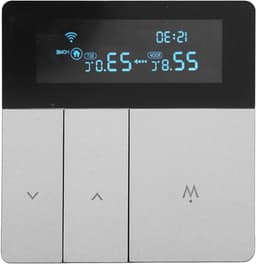 Slimme Thermostaat - Digitale Regelaar - Energie Besparen - App en Spraakbediening - AC 90-240V - Grijs — thumbnail 1