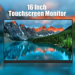 Touchscreen Draagbare Monitor - Tweede Externe Monitor - 16 Inch - Type C Poort - Ingebouwde Dubbele Luidsprekers - 1920x1200 60HZ - voor Laptop — thumbnail 2