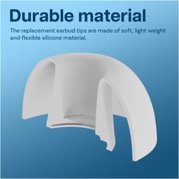 MMOBIEL 2 Paar Vervangende Oordopjes Tips voor AirPods Pro Gen 3 – Antislip Siliconen Oordopjes met Ruisonderdrukkingsgat, Draagbare Opbergdoos en Passen in Oplaadcase – L – Wit — thumbnail 4