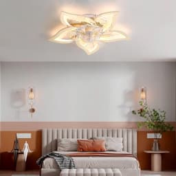 Stil LED Plafondventilator met Licht en Dimbaar, 6 Snelheden, Timer - Woonkamer & Slaapkamer — thumbnail 2