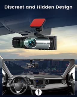 Dual Dashcam met 1080p Full HD en Interne Camera voor Volledige Bescherming — thumbnail 2