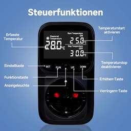 Digitale Temperatuurregelaar voor Stopcontact met Twee Sensoren — thumbnail 4