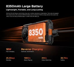 DOOGEE Fire 3 Ultra Robuuste Smartphone - 24 GB RAM - 256 GB ROM - 8350 mAh - 5,5 inch - Android 15 - IP68/IP69K Outdoor telefoon - Face ID - OTG - NFC - Groen — thumbnail 5