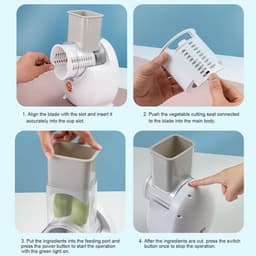 Elektrische Rasp - Keukenmachine - Snel Ingrediënten Bereiden - One-Touch Bediening - Compact Ontwerp — thumbnail 5