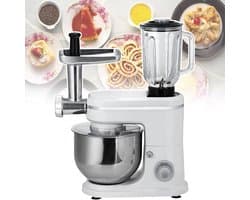 Keukenmachine - Keukenapparaat - Bakken en Koken - 3-in-1 Multifunctioneel - 6L Kom