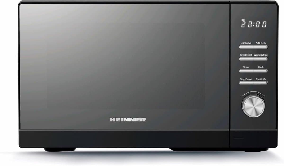 Digitale Magnetron 25 Liter met 8 Programma's, Ontdooifunctie en LED Display - Zwart — afbeelding 1