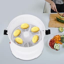 Elektrische Aardappelschilmachine - Automatische Dunschiller - Snel Groenten Schillen - 2-in-1 Functie - 1kg Capaciteit - Wit — thumbnail 3
