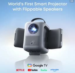 soundcore Nebula P1i Intelligente projector met wifi en bluetooth - Draaibare luidspreker - Dolby 2.0 audio - 380 ANSI lumen - Full HD 1080P - 10W dual stereo - GTV - Draagbaar — thumbnail 4