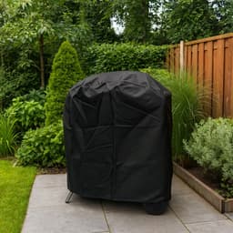 Barbecue Hoes voor Weber BBQ 57cm | Universele BBQ Hoes | Afdekhoes voor Weber Barbecue 57 | Afmeting 64 cm Ø - 100 cm hoog | Zwart | Speciaal ontwikkeld voor de Weber 57cm BBQ — thumbnail 1