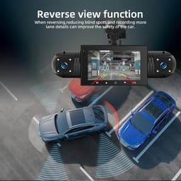 Dashcam met 4 Kanalen 1080P en 720P, 3 Inch IPS Scherm, Nachtzicht en Parkeerbewaking — thumbnail 5