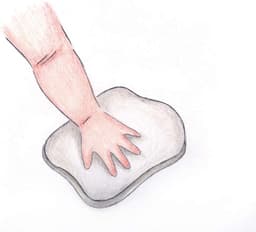 Set voor het maken van afdrukken van babyhandjes en -voetjes met lijst — thumbnail 5