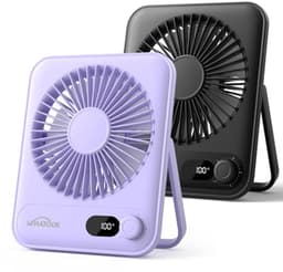 Mini Ventilator USB-C: Fluisterstil, Oplaadbaar, Ultra Compact, Voor Bureau en Slaapkamer — thumbnail 4