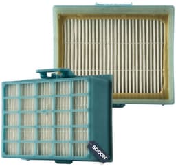 SQOON® HEPA-filter geschikt voor Bosch Move-On & Siemens BSG6 serie - Gelijk aan model: 576833, 00576833 - Voor schone en allergievrije uitblaaslucht — thumbnail 2