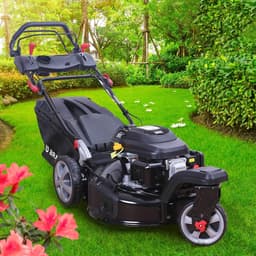 BRAST Benzine Rasenmäher Trike met Aandrijving | 5,2 kW (7 PK) | 53 cm Maaibreedte | TÜV Gecertificeerd | 4-takt OHV Motor | Verstelbare Maaihoogte 30-80 mm | 60L Grasopvangbak | Robuuste Stalen Behuizing | Meerdere Modellen Indsutrialhome — thumbnail 4