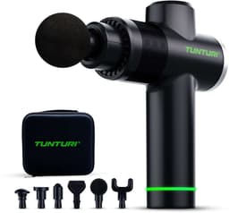 Tunturi MG40 Massage Gun - Massage Apparaat Met Multi Grip - Inclusief 6 Opzetstukken En Koffer - Extra Krachtig en Stil - Incl App — thumbnail 1