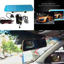 Dual-lens auto achteruitkijkspiegel rijrecorder DVR-camera 1080P recorder — thumbnail 1