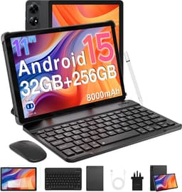 DOOGEE Tab G6 + Tablet met Keyboard Slot SIM Kaart Android 15 11" FHD + 90HZ 8Go + 256Go 8000mAh Gemini AI Unisoc T7280 - Zwart — thumbnail 1