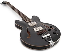 San Francisco Semi-akoestische Basgitaar van Gear4music, Zwart — thumbnail 5