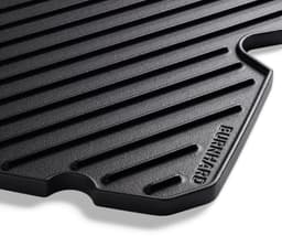 Gietijzeren omkeerbare BURNHARD® bakplaat, geëmailleerd, optimale warmteverdeling, vetafvoer, voor gasbarbecues, compatibel met EARL, FRED, WAYNE – BBQ grillplaat — thumbnail 2