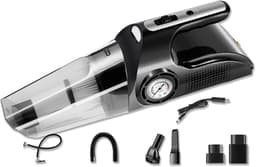4-in-1 Autostofzuiger – 8000PA Zuigkracht – Handstofzuiger met Compressor, Bandenspanningsmeter & LED-lamp – Nat/Droog – 12V – Auto Luchtpomp – Met Accessoires – 120W — thumbnail 1