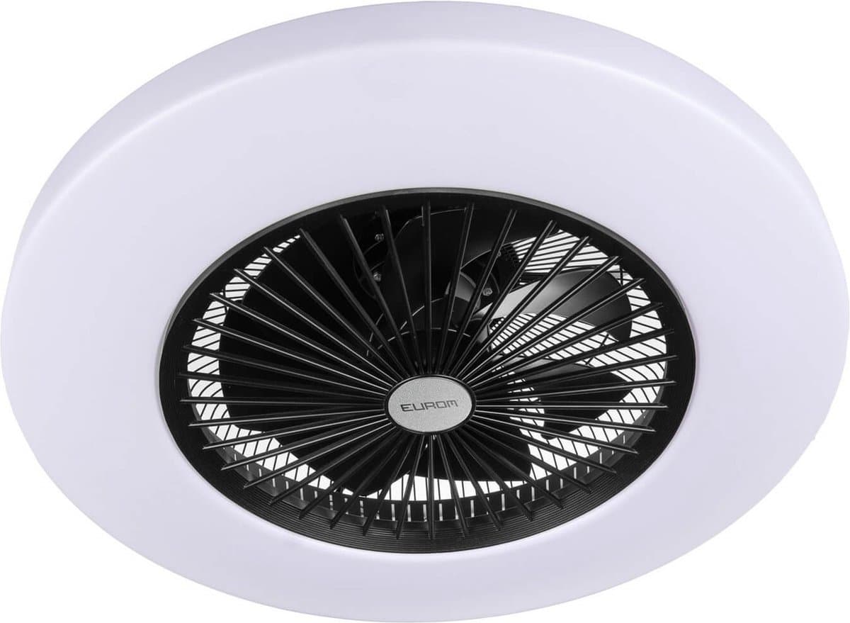 Ceiling fan LRC Black | Lamp en ventilator in 1 | ø 30 cm | 385298 — afbeelding 1