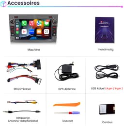 Awesafe Autoradio - Geschikt Voor Opel Meriva Corsa C D Astra G H - Draadloos Apple Carplay & Android Auto - Android 14 - Radio met navigatie - 7 inch HD touchscreen - Ram 2GB + Rom 64GB - Grijs — thumbnail 5