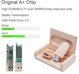 Externe USB schijf met houten behuizing en opslagcapaciteit tot 64 GB — thumbnail 2