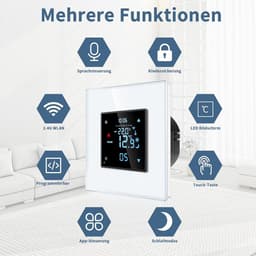 Slimme Inbouw Thermostaat met Sensor voor Vloerverwarming en Boiler | Wifi & Spraakbesturing — thumbnail 3