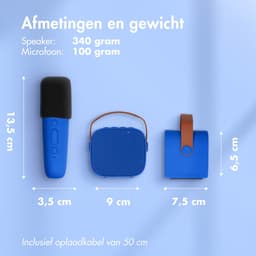 imoshion Karaoke Set - Met Bluetooth Speaker en Draadloze Microfoon - Karaokeset voor Volwassenen en Kinderen — thumbnail 5