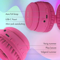 imoshion Kinder Koptelefoon LED - Bluetooth en Decibelbegrenzer - Draadloze Koptelefoon Kinderen — thumbnail 5
